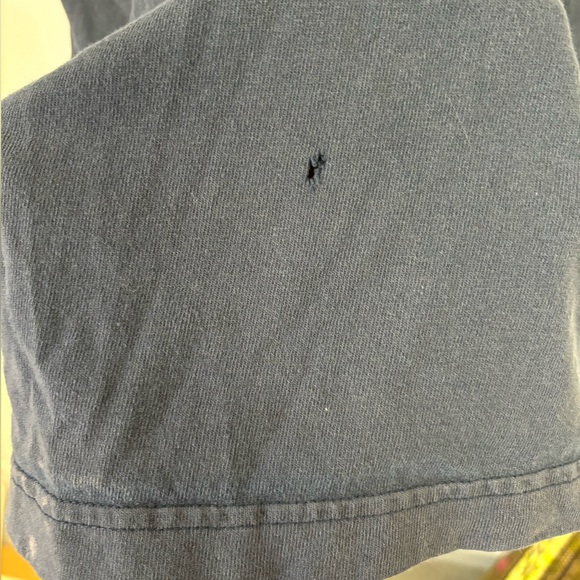 Carhartt Perfectly Worn Faded Distressed Navy Short Sleeve Tee - Picture 5 of 9